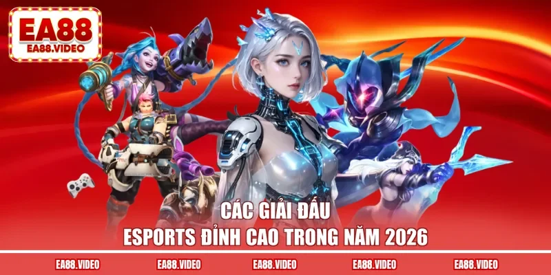 Các giải đấu Esports đỉnh cao trong năm 2026